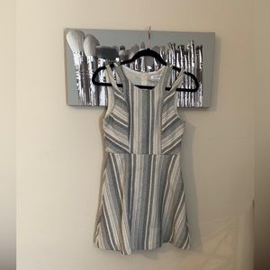 BCBGeneration Womens Black Striped Cut out Swing Casual Dress / Size 2